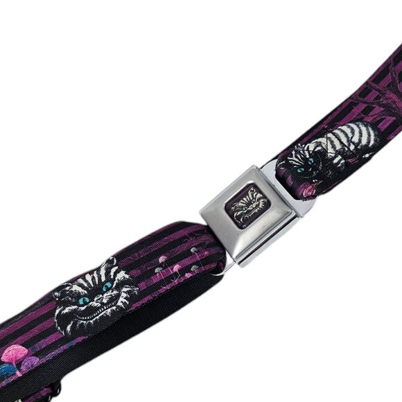 Buckle Down Disney Cheshire Cat, Alice in Wonderland Seatbelt Belt, Y2K, Adjust - Picture 2 of 5